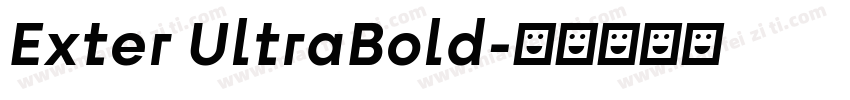 Exter UltraBold字体转换